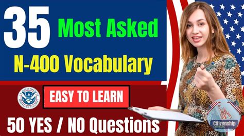 The Most Asked N400 Interview Word Definitions Yes No Questions Of US