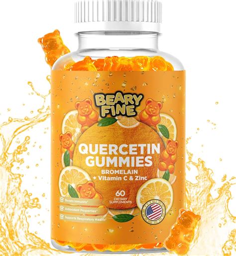 Amazon Beary Fine Quercetin With Bromelain Gummies Vitamin C