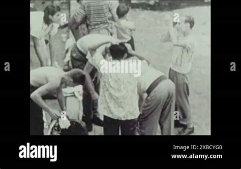 1952 An Impressionistic Film Of A Day At Coney Island Stock Video