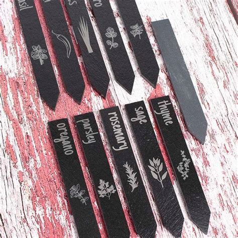 Slate Garden Markers Etsy