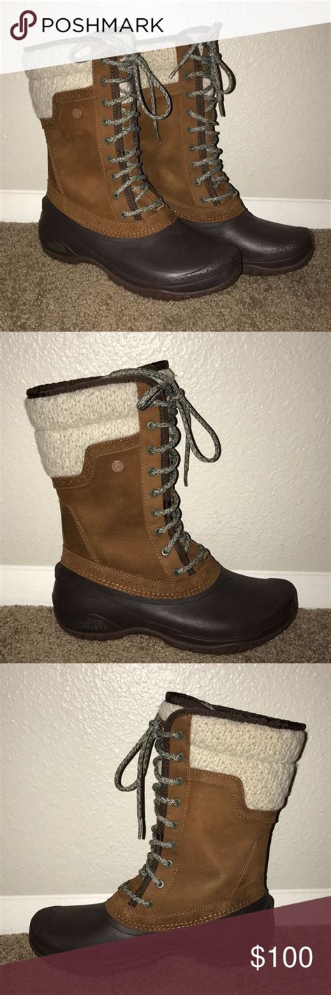 The North Face Leather Snow Winter Boots 7.5 | North face boots, Winter ...