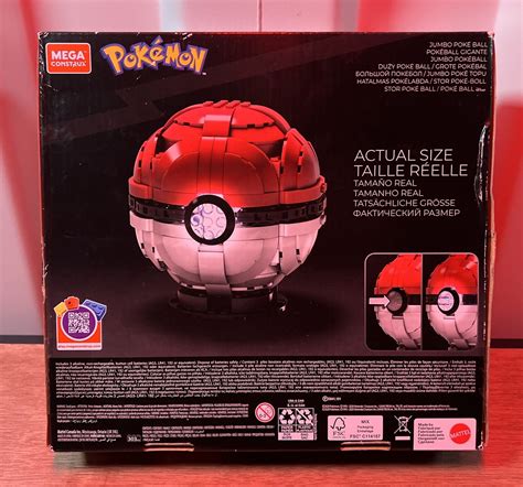 Mega Construx Pokemon Jumbo Poke Ball Construction Set Poké Bloks