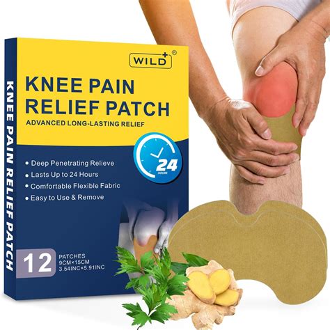 Amazon WILD Knee Pain Relief Patches Warming Herbal Plaster For