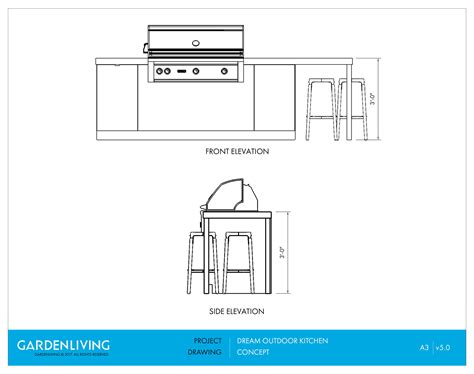 Garden Living — Contemporary Outdoor Kitchen