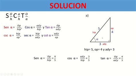 Razones Trigonométricas Clase U 5 L 1 1 2 Primer Año De Bachillerato