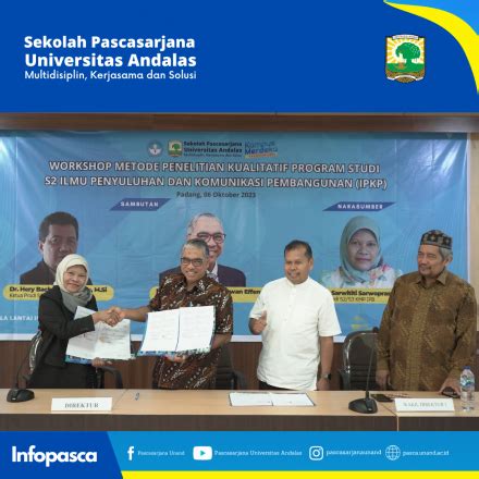 Sekolah Pascasarjana Universitas Andalas Workshop Metode Penelitian