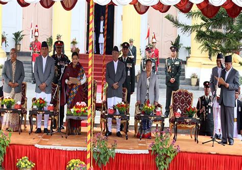 प्रधानमन्त्री प्रचण्डसँगै ६ मन्त्रीले सपथ लिए अन्नपूर्ण पोस्ट्