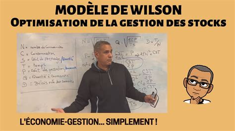 Mod Le De Wilson Gestion Des Stocks Optimisation Des Co Ts Stocks