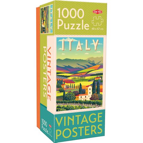 Palapeli Tactic 1000 Palaa Vintage Posters Italy Tokmanni Fi