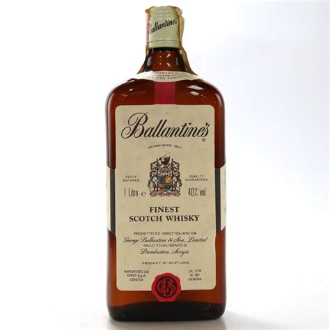 Ballantines Finest Scotch Whisky 1 Litre Whisky Auctioneer