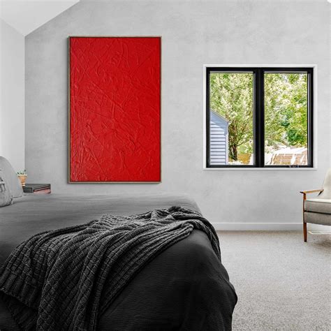 Red Devil 160cm x 100cm Red Textured Abstract Painting