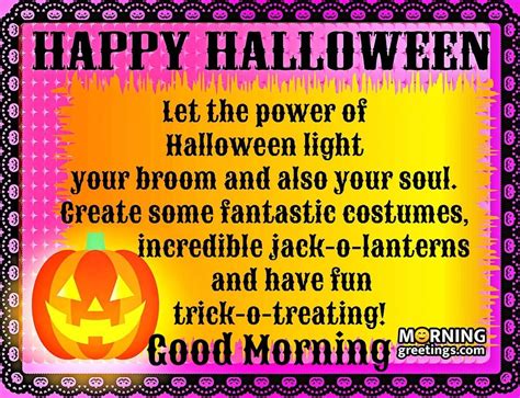 Spooky Start Good Morning Halloween Wishes Images Morning Greetings