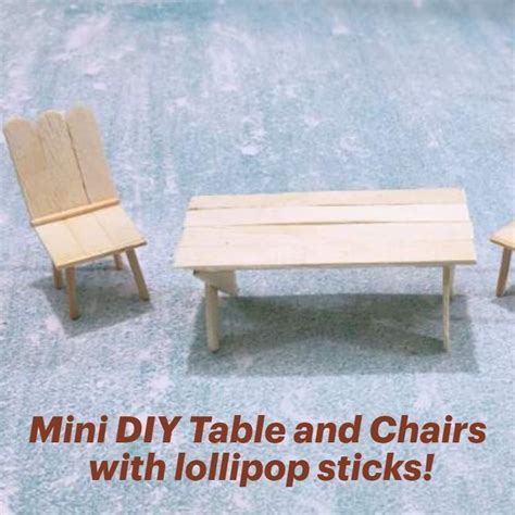 DIY Miniature Table And Chair Diy Doll Miniatures Dollhouse