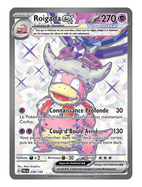 FR Pokémon Carte EV02 238 193 Roigada ex SECRETE