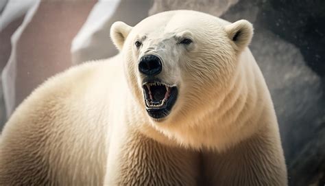 Premium Photo Ursus Maritimus In The Snow Portrait Of A Polar Bear