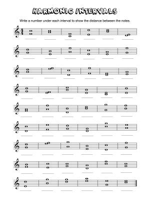 Melodic Intervals Lynne Davis Music Worksheets Library