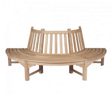 Teak Semi Circular Bench