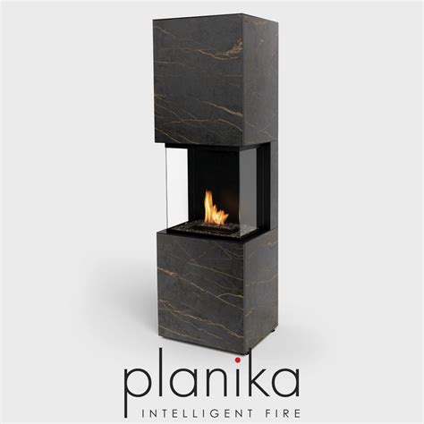 Planika Rock Free Standing Fireplace Naked Flame NZ