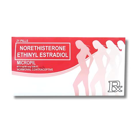 Micropil Norethisterone Ethinylestradiol 400mcg 35mcg Tablet 21s