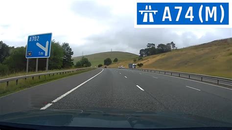 Driving In The Uk A74m Motorway Southbound Youtube