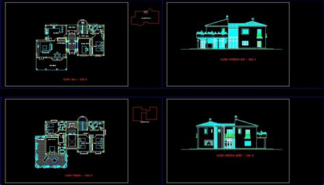 Villa - Plans 2D DWG Plan for AutoCAD • Designs CAD