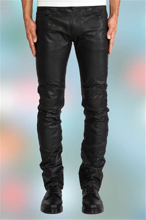 Mens Black Leather Pants Genuine Lambskin Leather Original Etsy