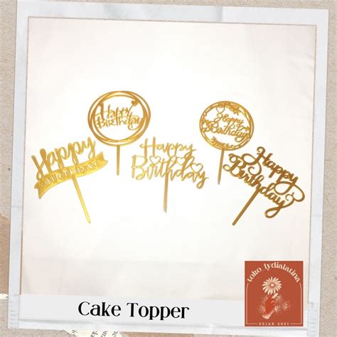 Jual Cake Topper Ulang Tahun Hiasan Kue Ulang Tahun Shopee Indonesia