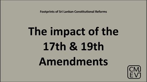 The impact of the 17th & 19th Amendments - YouTube