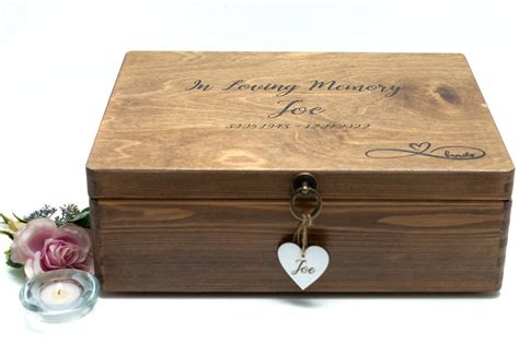 PERSONALISED BEREAVEMENT MEMORY BOX – INFINITY SYMBOL | The Box Room