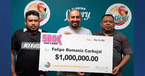 Tampa Man Claims 1 Million Prize From Florida Lottery