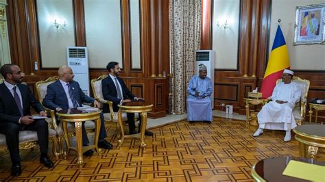 Shakhboot Bin Nahyan Meets With Transitional President Of Chad