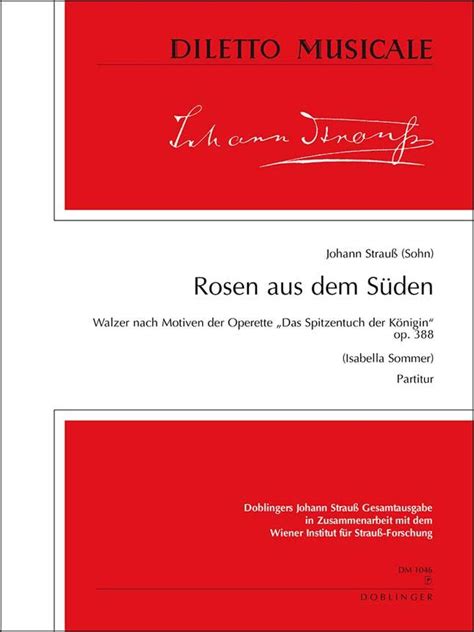 Rosen aus dem Süden op 388 von Johann Strauss Sohn Noten für