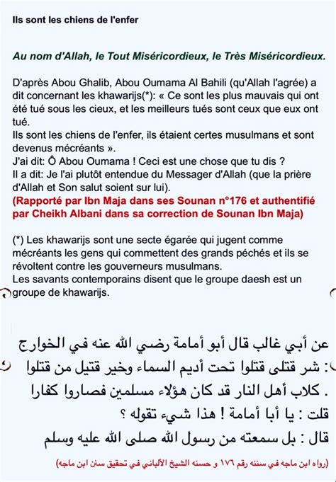 Épinglé par Al Jazayiri sur Islam contre le terrorisme Rappel