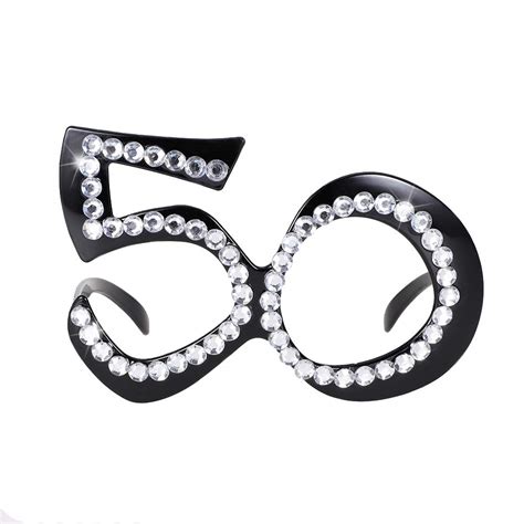 Buy Happy Birthday Glasses 50th Birthday Party Eyeglasses Birthday Party Props 50th Anniversary