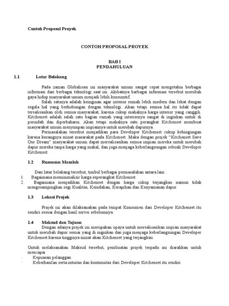 Contoh Proposal Proyek Pdf