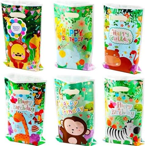 Brencco Sacs Cadeaux Enfant Pcs Sachet Plastique Bonbon Pour Faveur