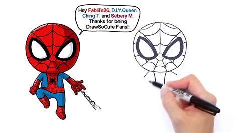 Easy Spiderman Drawing