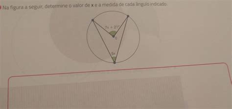 Na Figura A Seguir Determine O Valor De X E A Medida De Cada ângulo Indicado Br