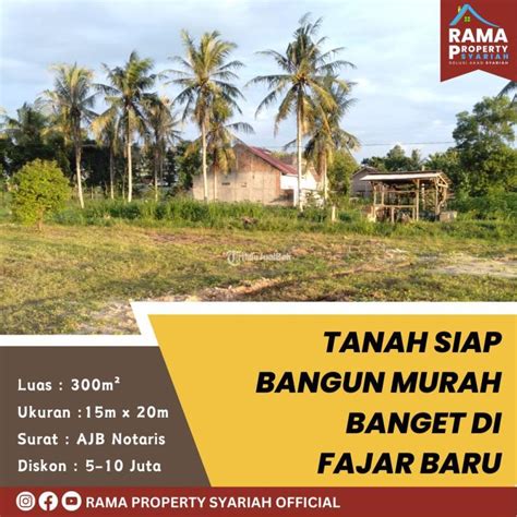 Dijual Tanah Luas 300 M2 Harga Nego Siap Bangun Di Bandar Lampung