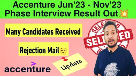 Accenture Interview Result Announced Accenture Joining Mail