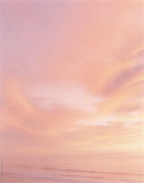 Dramatic Ocean And Sky At Dusk Big Sur CA Del Colaborador De