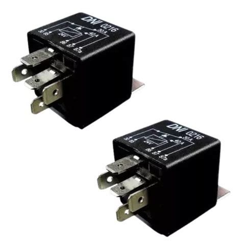 Kit 2x Rele Auxiliar 5 Term 24v 40a C Suporte Preto Dni0216 MercadoLivre