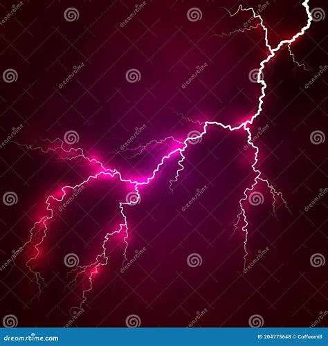 Vector Bright Lightning On A Background Stock Illustration