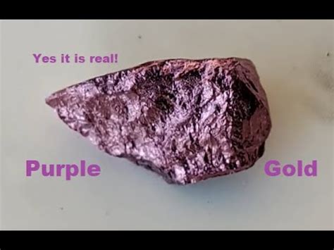 Purple Gold Yes It Is Real An Intermetallic Compound Not Alloy