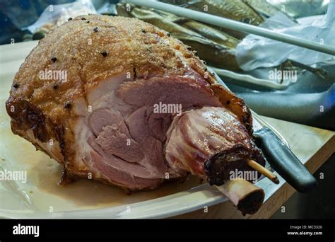 Ham Joint And Glaze Stock Photo Alamy