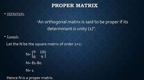 Orthogonal Matrices Ppt