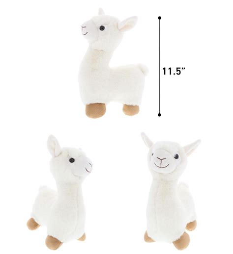 Llama White Super Soft Plush Dollibu