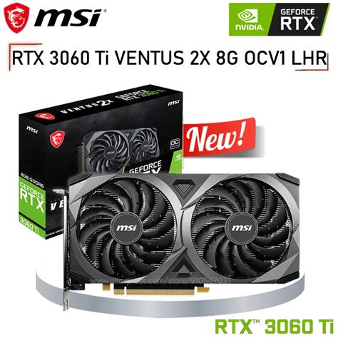 柔らかい Msi Geforce Rtx 3060 Ti Ventus 2x 8gd6x Oc ゲーミンググラフィックスカード 8gb