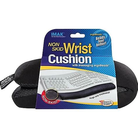 Imak Cushion Keyboard Ergobeads Wrist Rest Black A10173 Staples