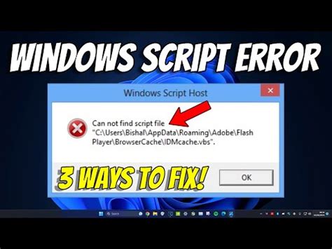 Fix Windows Script Host Error In Windows 11 How To Solve Windows